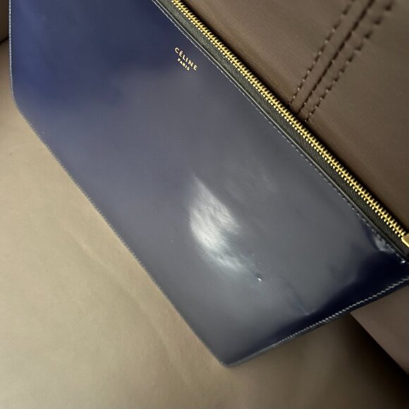 Céline Solo Evening Clutch by Phoebe Philo, in Navy - Picture 9 of 10